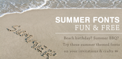 free summertime fonts crafts invitations